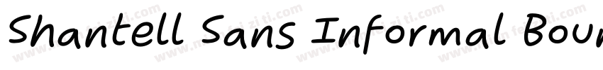 Shantell Sans Informal Bouncy Light字体转换